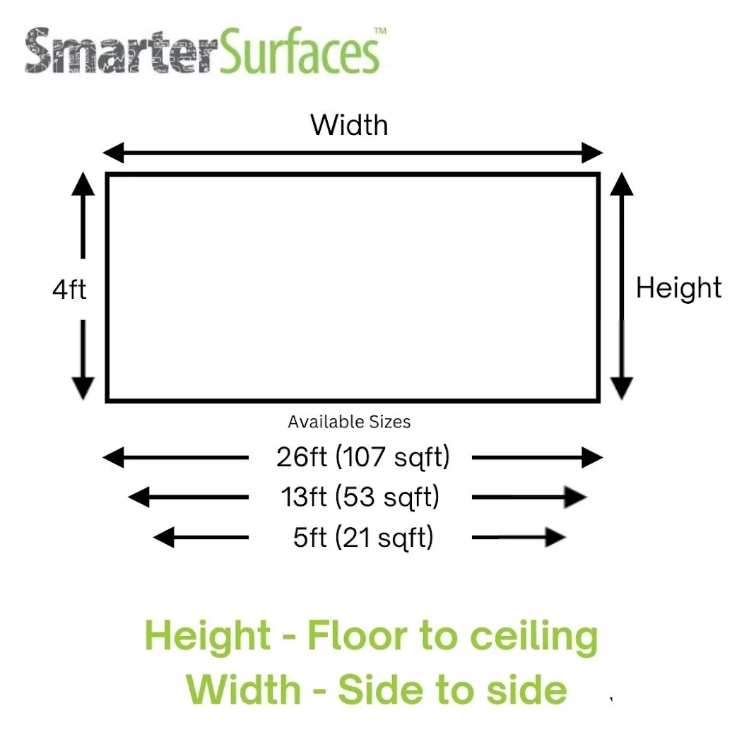 Magnetic Whiteboard Wallpaper Dimension