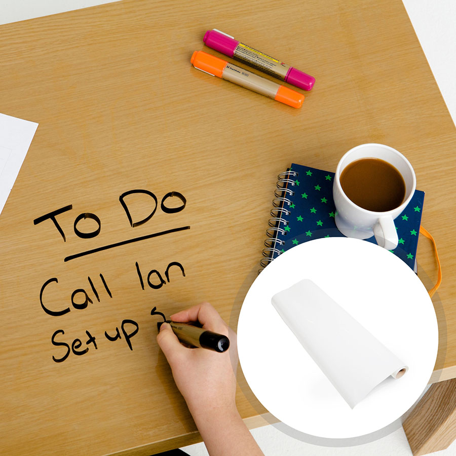 Dry erase film self adhesive whiteboard film clear